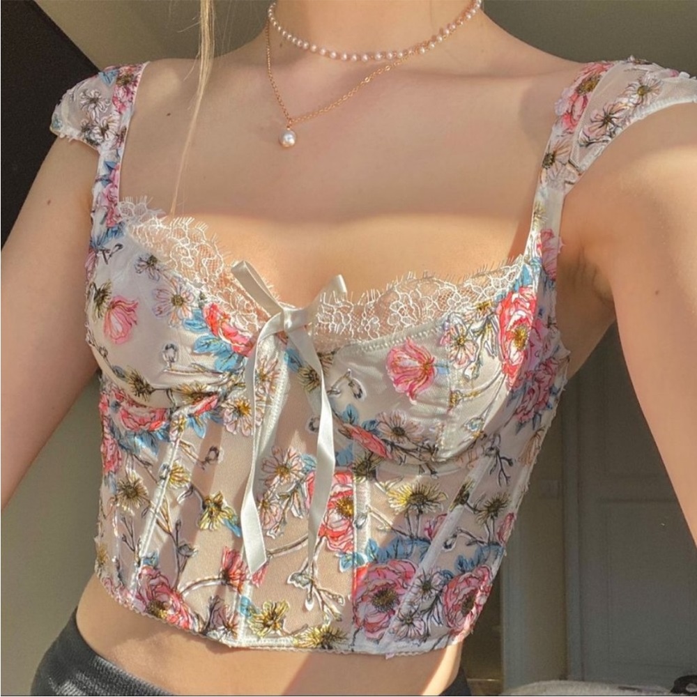 Victoria’s Secret Floral Bustier